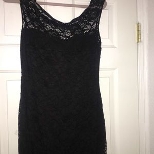 Black Lacey long dress